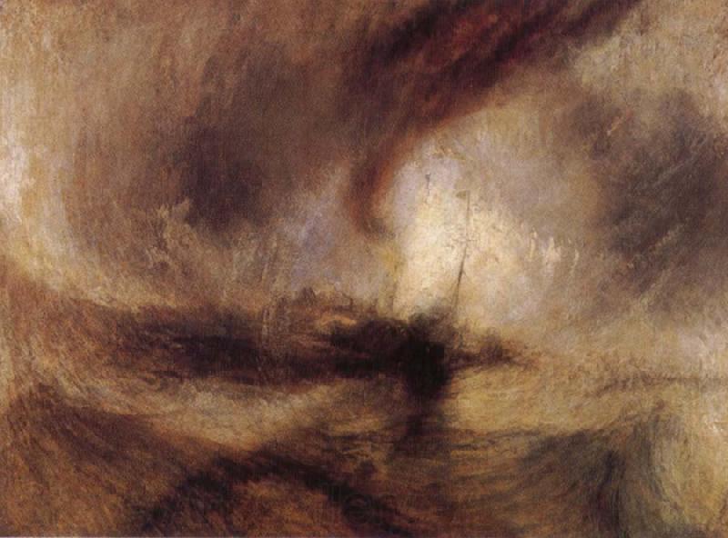 Joseph Mallord William Turner Snow Storm-Steam-Boat off a Harbour-s Mouth Norge oil painting art
